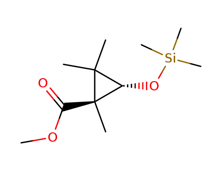 Cyclopropanecarboxylic acid, 1,2,2-trimethyl-3-[(trimethylsilyl)oxy]-,
methyl ester, trans-