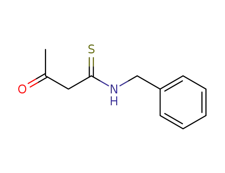 Molecular Structure of 62070-34-2 (Butanethioamide, 3-oxo-N-(phenylmethyl)-)