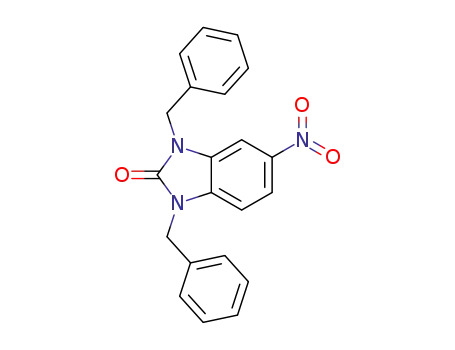 Molecular Structure of 55327-66-7 (1,3-dibenzyl-5-nitro-1,3-dihydrobenzimidazol-2-one)