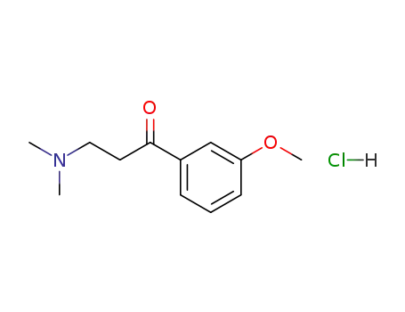 Molecular Structure of 53342-08-8 (1-Propanone, 3-(dimethylamino)-1-(3-methoxyphenyl)-, hydrochloride)
