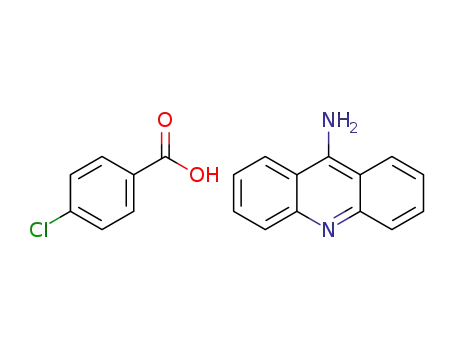 Molecular Structure of 1302149-89-8 (9-aminoacridinium 4-chlorobenzoate)