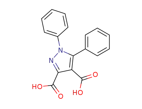 Molecular Structure of 35280-08-1 (1,5-diphenyl-1H-pyrazole-3,4-dicarboxylic acid)