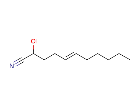 Molecular Structure of 925210-12-4 (5-Undecenenitrile, 2-hydroxy-, (5E)-)