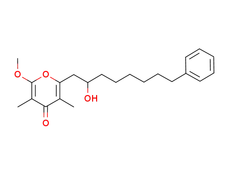 2-[2-hydroxy-8-phenyloctyl]-6-methoxy-3,5-dimethyl-4H-pyran-4-one