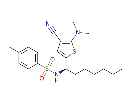 (R)-N-(1-(4-cyano-5-(dimethylamino)thiophen-2-yl)heptyl)-4-methylbenzenesulfonamide