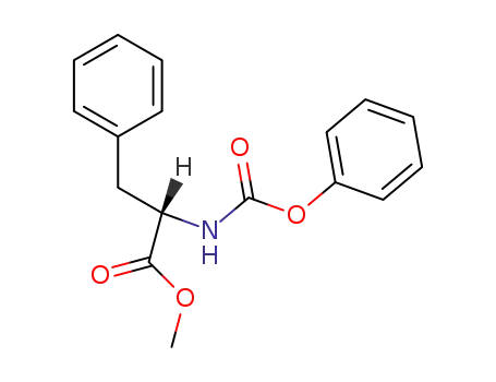 Molecular Structure of 118637-92-6 (L-Phenylalanine, N-(phenoxycarbonyl)-, methyl ester)