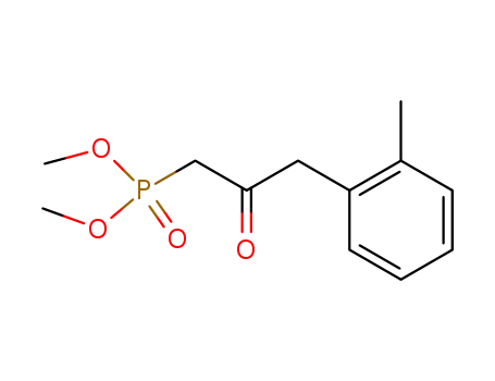 Molecular Structure of 52344-44-2 (Phosphonic acid, [3-(2-methylphenyl)-2-oxopropyl]-, dimethyl ester)