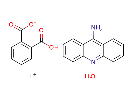Molecular Structure of 1272425-79-2 (9-aminoacridiniun ortho-phthalate monohydrate)