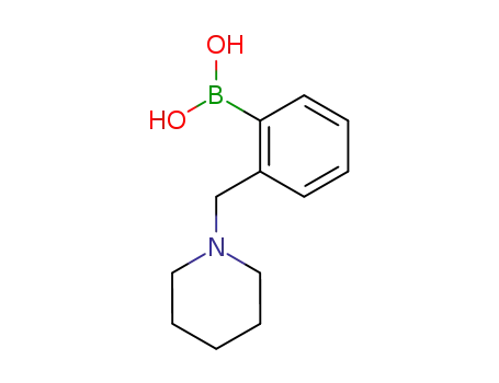 Molecular Structure of 878289-33-9 (2-(Piperidin-1-ylmethyl)phenylboronic acid)