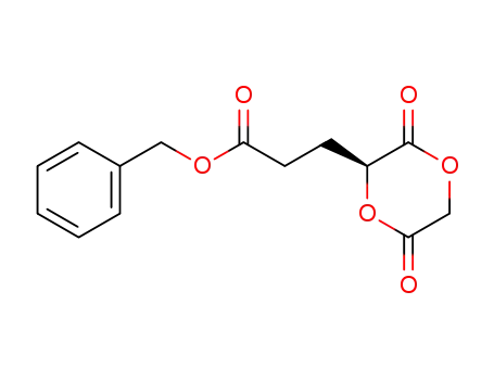 Molecular Structure of 872139-38-3 ((2S)-3,6-Dioxo-1,4-dioxane-2-propanoic acid benzyl ester)