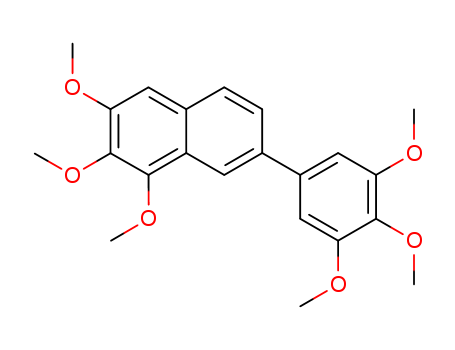 1,2,3-trimethoxy-7-(3,4,5-trimethoxyphenyl)naphthalene cas  5320-36-5