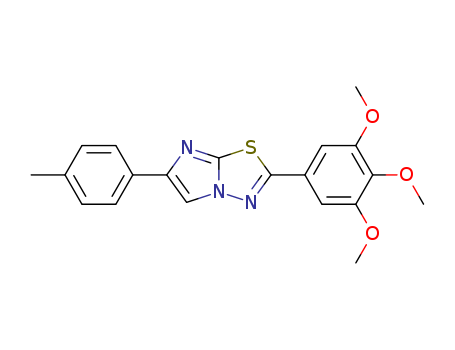 91918-59-1,6-(4-methylphenyl)-2-(3,4,5-trimethoxyphenyl)imidazo[2,1-b][1,3,4]thiadiazole,