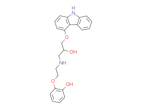 Molecular Structure of 123372-13-4 ((S)-(-)-O-DESMETHYLCARVEDILOL)