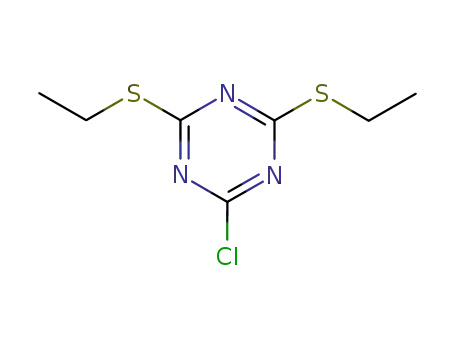 Molecular Structure of 30894-83-8 (2-chloro-4,6-bis(ethylsulfanyl)-1,3,5-triazine)