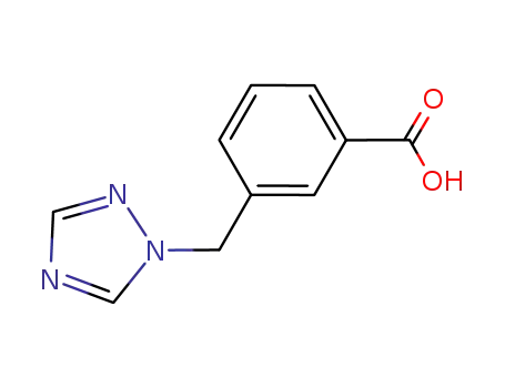 Molecular Structure of 857284-23-2 (3-(1H-1,2,4-TRIAZOL-1-YLMETHYL)BENZOIC ACID)