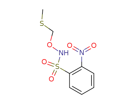 Molecular Structure of 869586-20-9 (N-(methylthiomethoxy)-2-nitrobenzenesulfonamide)