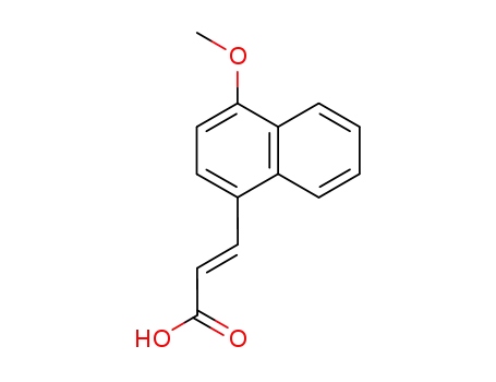 Molecular Structure of 15971-30-9 (3-(4-METHOXY-1-NAPHTHYL)ACRYLIC ACID)