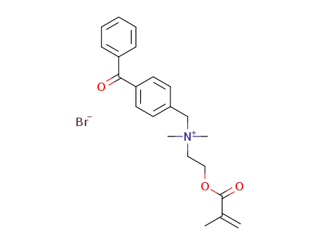 Molecular Structure of 191093-15-9 (Benzenemethanaminium,
4-benzoyl-N,N-dimethyl-N-[2-[(2-methyl-1-oxo-2-propenyl)oxy]ethyl]-,
bromide)