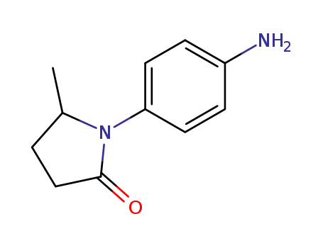 Molecular Structure of 13691-28-6 (1-(4-aminophenyl)-5-methylpyrrolidin-2-one)