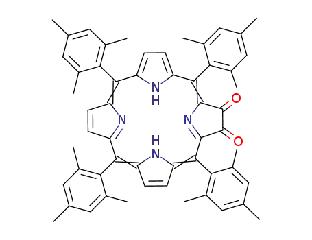 Molecular Structure of 1160942-39-1 (2,3-dioxo-5,10,15,20-tetramesitylchlorin)