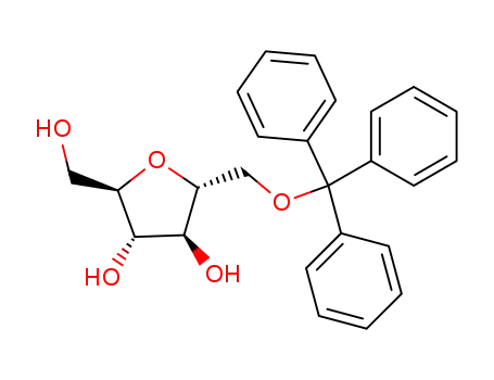 Molecular Structure of 68774-48-1 (2,5-Anhydro-1-O-triphenylmethyl-D-mannitol)