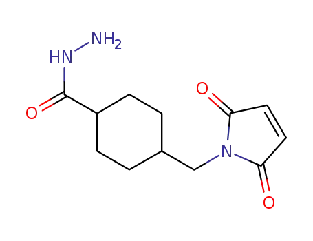Molecular Structure of 181148-00-5 (4-(MALEIMIDOMETHYL)CYCLOHEXANE-1-CARBOXYL-HYDRAZIDE, TRIFLUOROACETIC ACID)