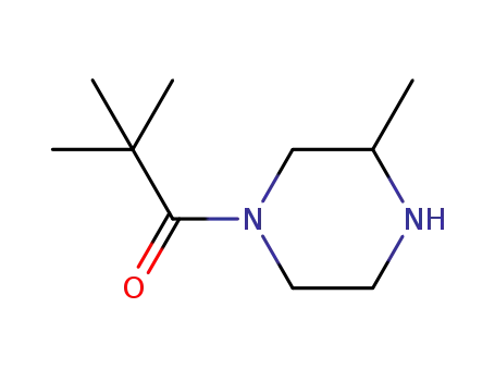 Molecular Structure of 909409-91-2 ((R)-4-tert-butylcarbonyl-2-Methylpiperazine)