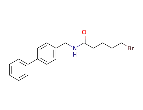 Molecular Structure of 926310-57-8 (Pentanamide, N-([1,1'-biphenyl]-4-ylmethyl)-5-bromo-)