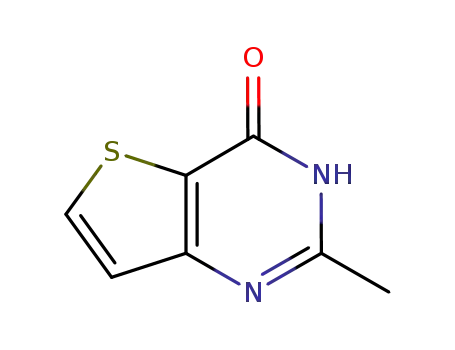 Molecular Structure of 18678-13-2 (2-methylthieno[3,2-d]pyrimidin-4(3H)-one)