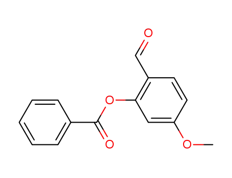 Molecular Structure of 33973-16-9 (Benzaldehyde, 2-(benzoyloxy)-4-methoxy-)