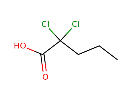 Molecular Structure of 18240-68-1 (2,2-DICHLOROPENTANOIC ACID)