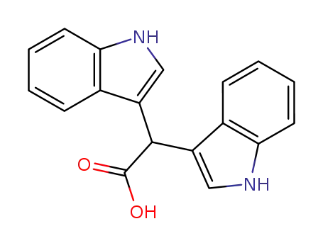Molecular Structure of 3286-28-0 (1H-Indole-3-acetic acid, a-1H-indol-3-yl-)
