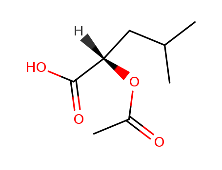Pentanoic acid, 2-(acetyloxy)-4-methyl-, (2S)-