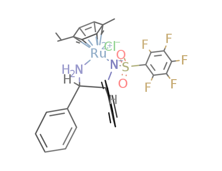 Chloro[[(1R,2R)-(-)-2-amino-1,2-diphenylethyl](pentafluorophenylsulfonyl)amido](p-cymene)ruthenium(II)
