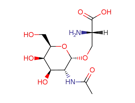 Molecular Structure of 17041-36-0 (O-(2-Acetamido-2-deoxy-D-glucopyranosyl)-L-serine)
