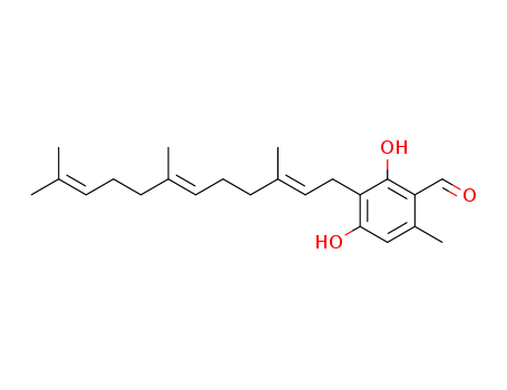 Benzaldehyde,2,4-dihydroxy-6-methyl-3-[(2E,6E)-3,7,11-trimethyl-2,6,10-dodecatrien-1-yl]-