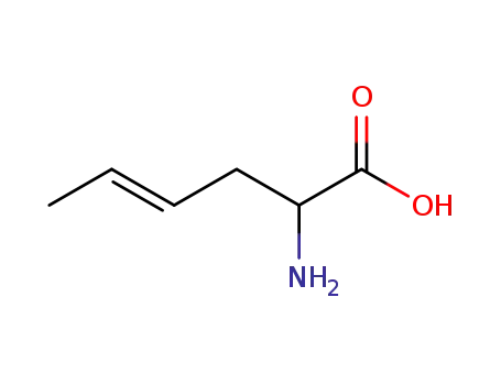 Molecular Structure of 29493-78-5 (α-amino-trans-4-hexenoic acid)