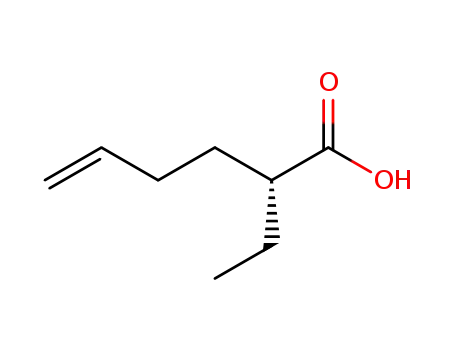 Molecular Structure of 161646-93-1 (5-Hexenoic acid, 2-ethyl-, (R)-)