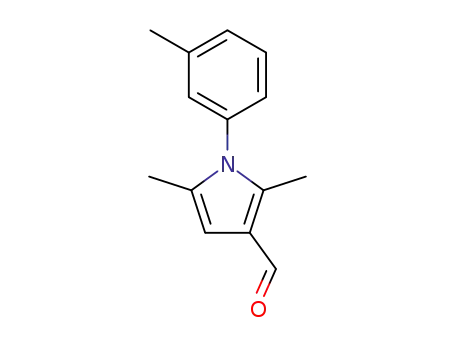 Molecular Structure of 423749-16-0 (2,5-DIMETHYL-1-M-TOLYL-1H-PYRROLE-3-CARBALDEHYDE)