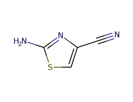Molecular Structure of 98027-21-5 (2-Aminothiazole-4-carbonitrile)