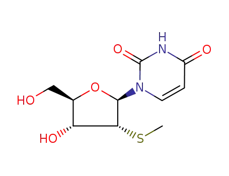 Molecular Structure of 56038-30-3 (Uridine, 2'-S-methyl-2'-thio-)