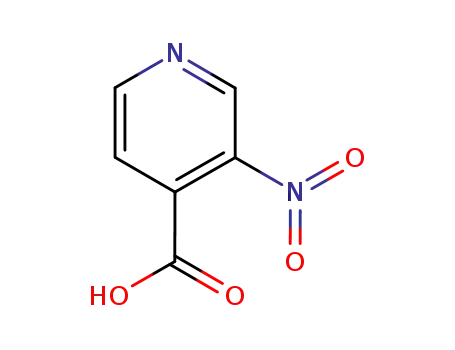 Molecular Structure of 59290-82-3 (3-Nitroisonicotinic acid)
