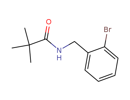 Molecular Structure of 137092-42-3 (Propanamide, N-[(2-bromophenyl)methyl]-2,2-dimethyl-)