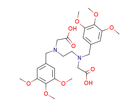 Molecular Structure of 158069-81-9 (Glycine, N,N'-1,2-ethanediylbis[N-[(3,4,5-trimethoxyphenyl)methyl]-)