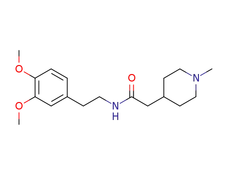 Molecular Structure of 33016-44-3 (N-[2-(3,4-dimethoxyphenyl)ethyl]-2-(1-methylpiperidin-4-yl)acetamide)