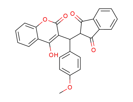 2-[(4-Hydroxy-2-oxo-2H-chromen-3-yl)-(4-methoxy-phenyl)-methyl]-indan-1,3-dione