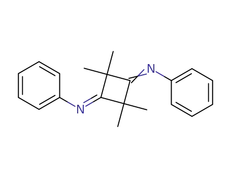 Molecular Structure of 1445-28-9 (Benzenamine,N,N'-(2,2,4,4-tetramethyl-1,3-cyclobutanediylidene)bis-)