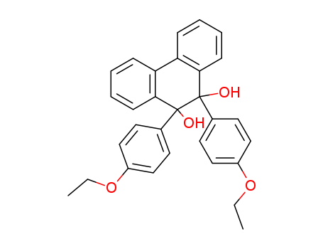 9,10-Phenanthrenediol,9,10-bis(4-ethoxyphenyl)-9,10-dihydro- cas  7249-27-6
