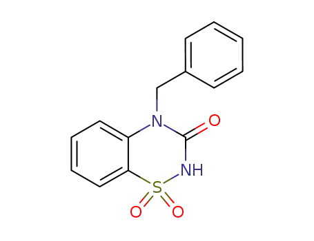 Molecular Structure of 964-08-9 (4-Benzyl-2H-1,2,4-benzothiadiazin-3(4H)-on-1,1-dioxide)