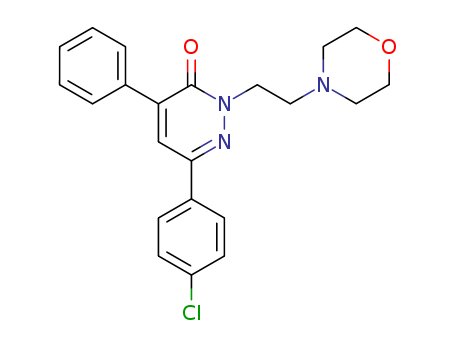 23338-59-2,6-(4-chlorophenyl)-2-[2-(morpholin-4-yl)ethyl]-4-phenylpyridazin-3(2H)-one,3(2H)-Pyridazinone,6-(p-chlorophenyl)-2-(2-morpholinoethyl)-4-phenyl- (8CI);